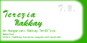 terezia makkay business card